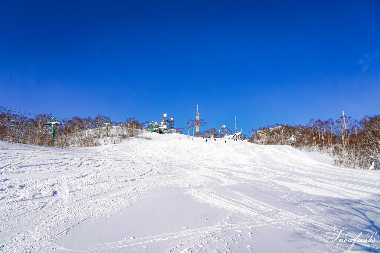 サッポロテイネ これが北海道の冬 気温 11 澄んだ青空の下 パウダースノーが舞う天空のゲレンデ 北海道雪山情報 Snowfreaks