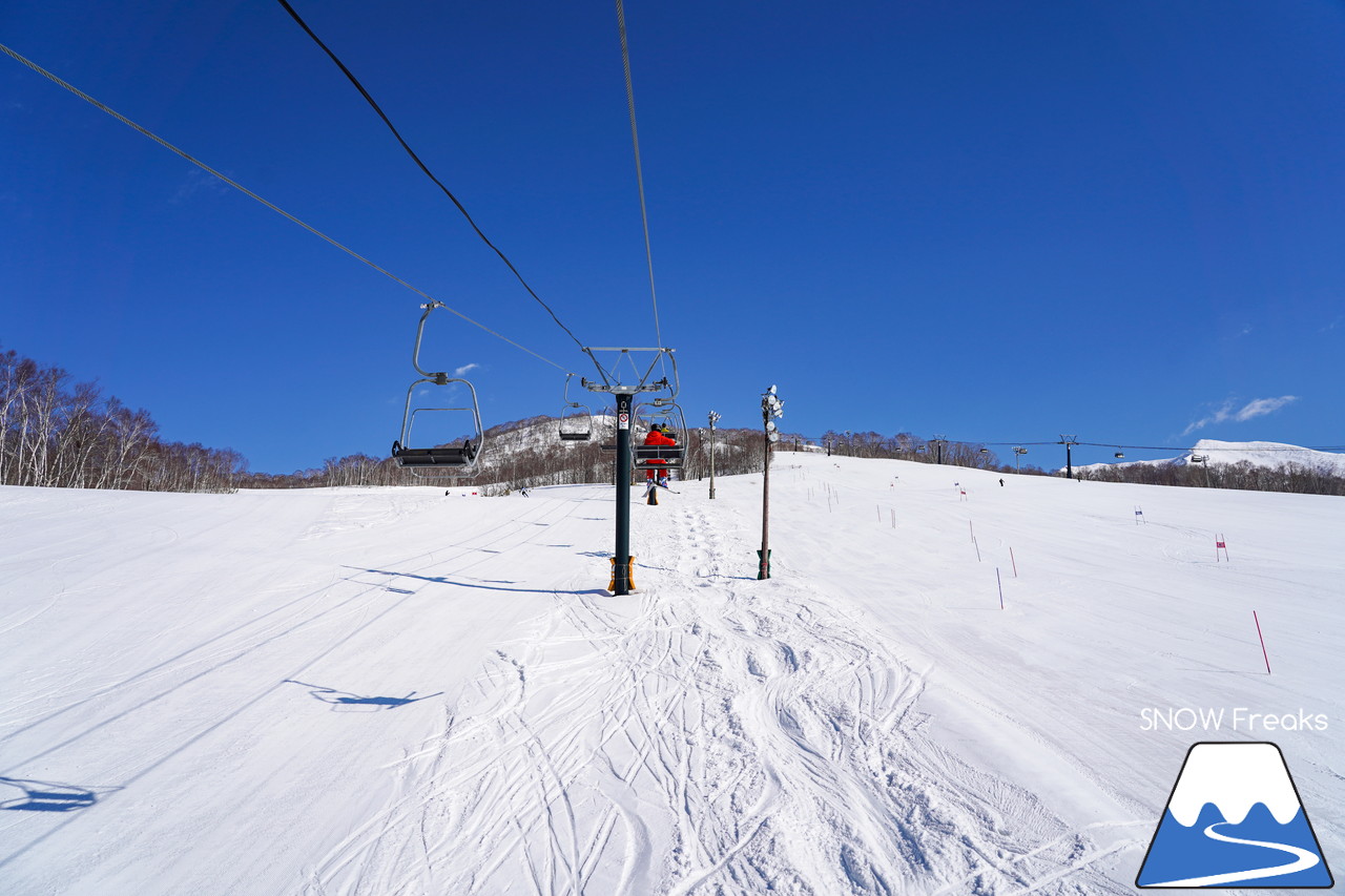 ニセコモイワスキーリゾート 春シーズンの到来を告げる青空の下 待望のポールトレーニング再開で心解き放たれるスキーヤーたち 北海道雪山情報 Snowfreaks