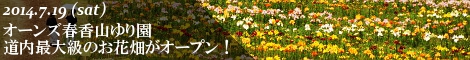 オーンズ春香山ゆり園　道内最大級のお花畑がオープン！